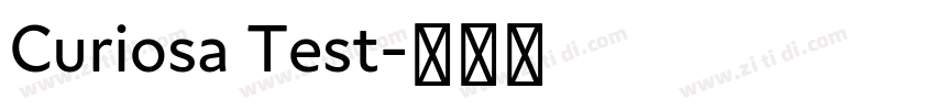 Curiosa Test字体转换